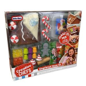 Little Tikes Creative Chefs Gingerbread House Kit with 24 Cooking Accessories